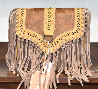 Wrangler Bag by Montana West with Hide, Fringe