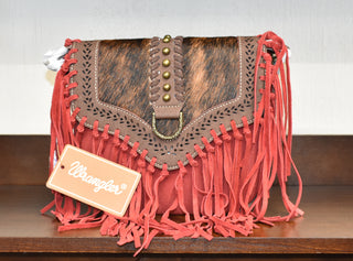 Wrangler Bag by Montana West with Hide, Fringe