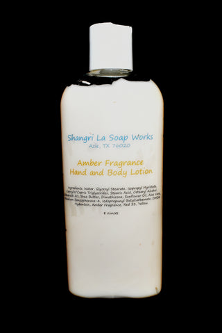 Hand and Body Lotion Amber Fragrance