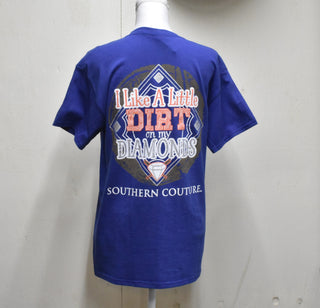 "I Like a Little Dirt on My Diamonds" Baseball Season Tee