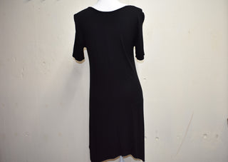 Short Sleeve Black Dress With Headdress