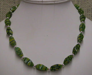 Handcrafted Millefiori Glass Bead Necklace