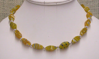 Handcrafted Millefiori Glass Bead Necklace